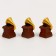Miniature Puppet "Gramophone", set of 3 pcs., Size 1 pc. - 1.5 × 1.5 × 3 cm