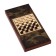 Wooden backgammon with checkers, board game "Leo and Moon", 40 x 40 cm