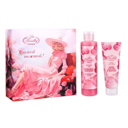 Gift set of cosmetics Liss Kroully: bath foam, 260 ml + hand cream, 75 ml-2