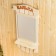 Mirror with a shelf "Bank", 3 hooks, 80x45 cm