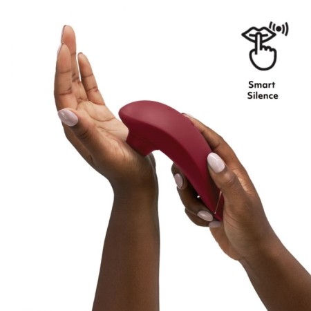 Contactly clitoral stimulator Womanizer Premium 2, burgundy-1