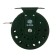 Inertial coil, metal, diameter 7.5 cm, dark green color, 809