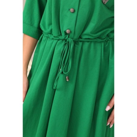 Women's dress, size 42, green color-3