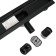 TIM BAD554002BK, 70 x 400 mm, tiles, siphon with a rotation angle of 360 °, black-matte