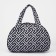Road bag with lightning, external pocket, white/black color