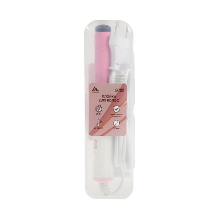Hair carrier Luazon LW-08, 25 W, ceramic coating, D = 19 mm, pink-4
