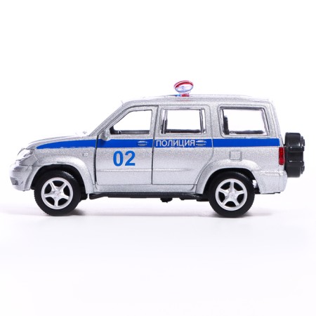 Metal machine "UAZ Patriot. Police ", inertia, 1:50-1