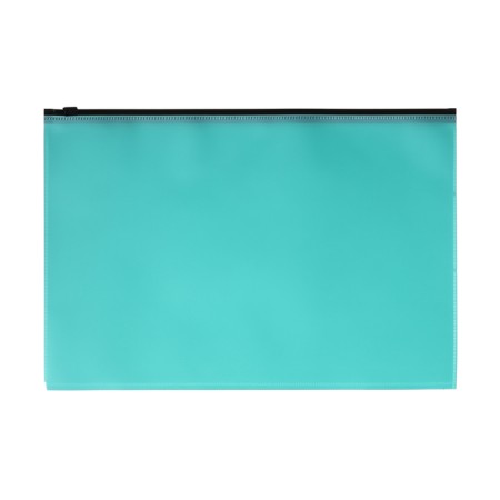 The convert folder on the A4 ZIP-Molniya, 180 μm, Calligrata Pastel, translucent, black lightning, turquoise