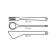 Tescoma Woody set, 3 pcs: spoon, spatula, fork