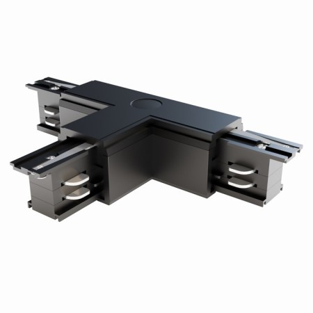 The T-shaped connector for the Technical Tract-31b-R, right-line, 16.6x9.9x3.2 cm, black color is black-5