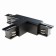 The T-shaped connector for the Technical Tract-31b-R, right-line, 16.6x9.9x3.2 cm, black color is black