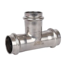 The tee of equivalent Rommer RSS-0013-000028, VPR, D = 28 mm, press, stainless steel