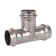 The tee of equivalent Rommer RSS-0013-000028, VPR, D = 28 mm, press, stainless steel