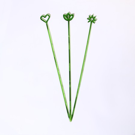 Support for orchids, h = 44 cm, plastic, green, mix-1