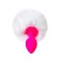 Anal sleeve Todo byfa Sweet Bunny, tail, silicone, d = 2.8 cm, 13 cm, pink color 90768