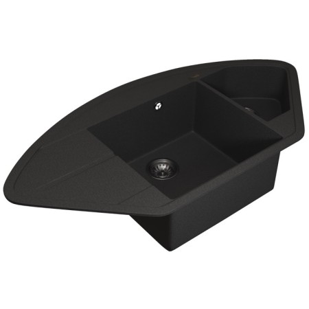 Quartz-quartz kitchen up-up-quartz UPD-06, angular two-section, color 04 black-2