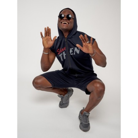 Sports suit men's, size 50-52, dark blue color-8