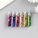 Glitter set 6 bottles "flakes", glitter weight of 1 bout - 1.2 g, color mix
