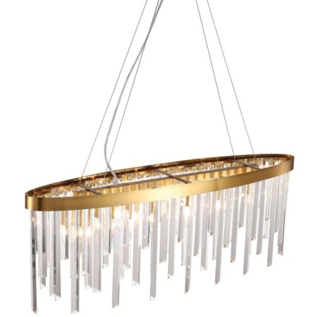 Crystal Crystal Chandelier Venecia 6xe14 40W, size 90x20x45-100 cm, bronze color-2