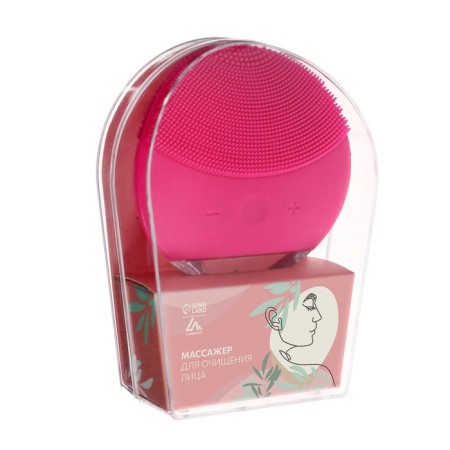 Vibro-massager for cleansing the face Luazon LEM-42, ultrasound, 150 mA/h, from USB, mix-7