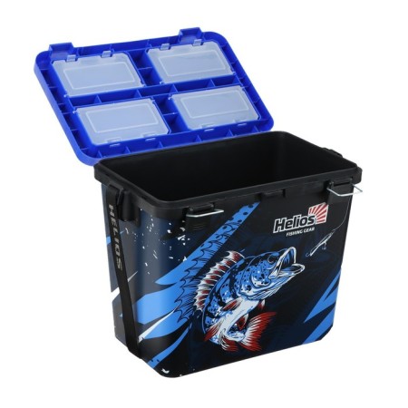 Fisherman winter Ice Fishing box single-section blue (HS-IB-19-FB-1) Helios-4