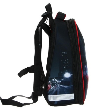 School backpack 38 x 30 x 16 cm, ergonomic back, Stavia "Red Truck"-3