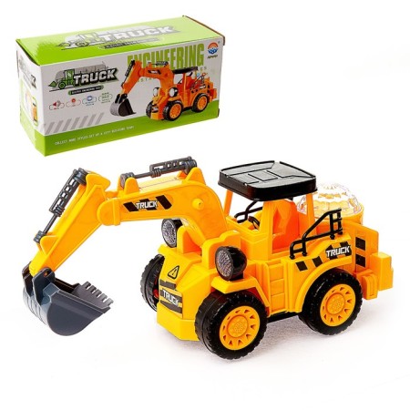 Excavator "Stroystaya", works on batteries, light and sound effects