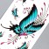 Tattoo on the body Color "Blobes Drawn" mix 10.5x6 cm