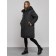 Coat insulated winter female, size 42, black color