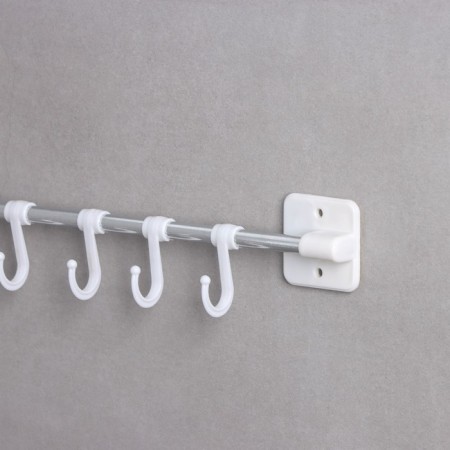 Towel holder, 8 hooks, 45 cm-2