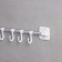 Towel holder, 8 hooks, 45 cm