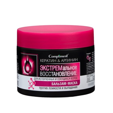 Balm-mask compliment, Keratin and Arginine, extreme recovery, 300 ml