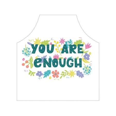 Apron kitchen with a photo print “You are enough”, adjustable, size OS-2