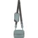 Cross-Body bag with Mumi zipper, external pocket, turquoise color