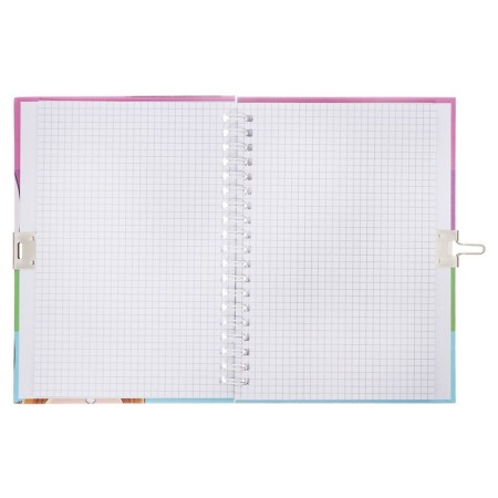 Notepad 48 sheets (13 x 18 cm) Mazari "Anime", with a lock, a linked inner block, 70 g/m2, 4 MIX design-2