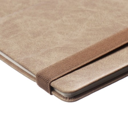 Dated 2025 planning, 250 x 190 mm, 54 sheets, gluing, Escalada, hard -leather cover, pancake embossing, tinted block 70 g/m2, beige beige.-3