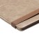 Dated 2025 planning, 250 x 190 mm, 54 sheets, gluing, Escalada, hard -leather cover, pancake embossing, tinted block 70 g/m2, beige beige.
