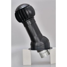 Bitumen roof ventilation kit, d = 160 mm, black Ral9005