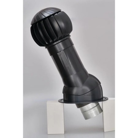 Bitumen roof ventilation kit, d = 160 mm, black Ral9005