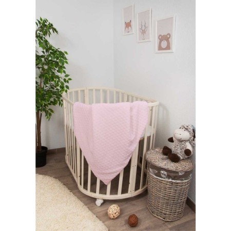 Bulle-Bul blanket, size 90 x 90 cm, pale pink