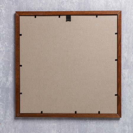 Photo frame wood 30x30 cm walnut (plastic screen)-3