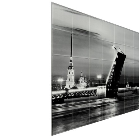 PVC panel tile St. Petersburg in 3 parts 964x484 mm x 3 pcs-3