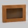 Folding box, with a window, craft, 28 x 20 x 5 cm