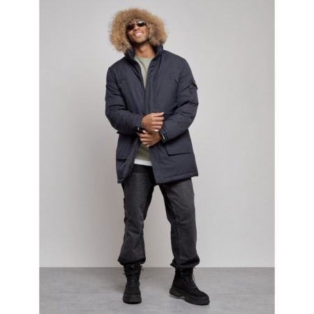 Lengered male winter, size 56, dark blue color-5