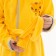 Yellow bathrobe/tiger, height 110, maistra, 100% cotton