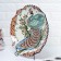 Largan Rishtan ceramics "Bird Bird", 41 cm, corrugated