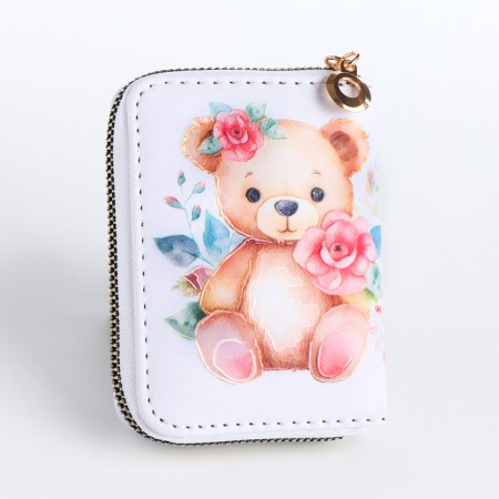 Children's wallet with lightning, white color-2