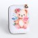 Children's wallet with lightning, white color