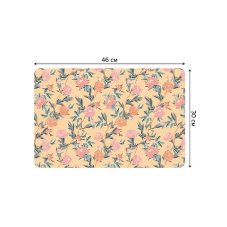 A set of napkins for setting the table "Flower weaving", rectangular, rounded edges, size 30x46 cm, 4 pcs-2