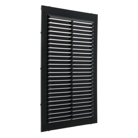 Ventilation grate "Vento" 1724V, 170x240 mm, with a grid, inexhaustible, graphite-1